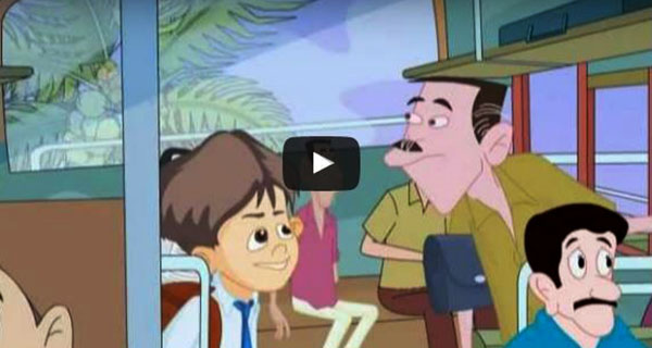 Tintumon and Bus Conductor : Animation Series - Aanavandi Travel Blog Tintumon and Bus Conductor : Animation Series - Aanavandi Travel Blog