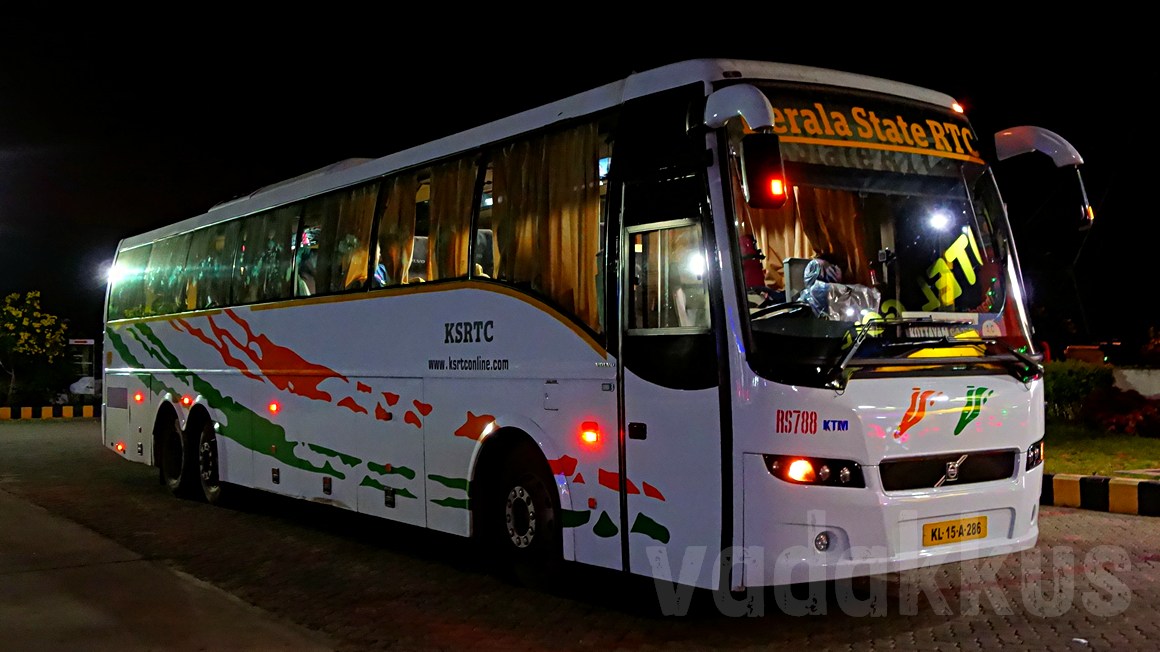 Kottayam - Bengaluru Multi Axle Volvo service by KSRTC ...