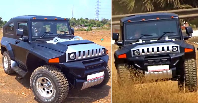 Mahindra Thar Modified To Look Like Hummer For Rs 5 5 Lakhs