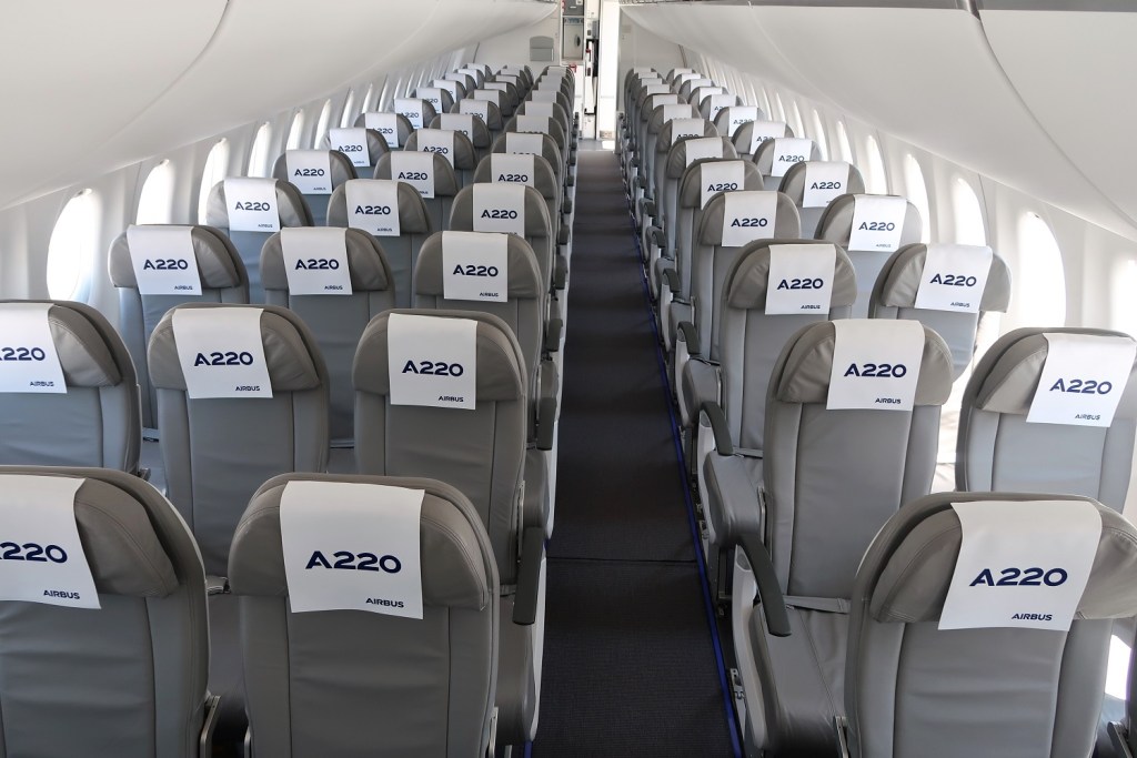 Airbus a220 схема салона