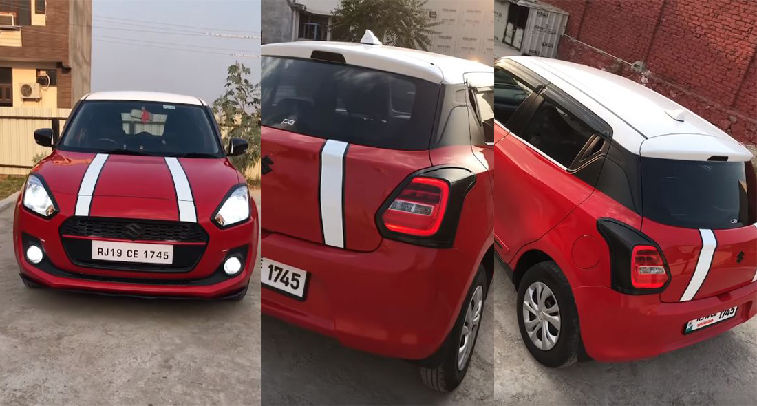 Maruti Suzuki Swift modified as Mini Cooper Video Maruti Suzuki Swift modified as Mini Cooper Video