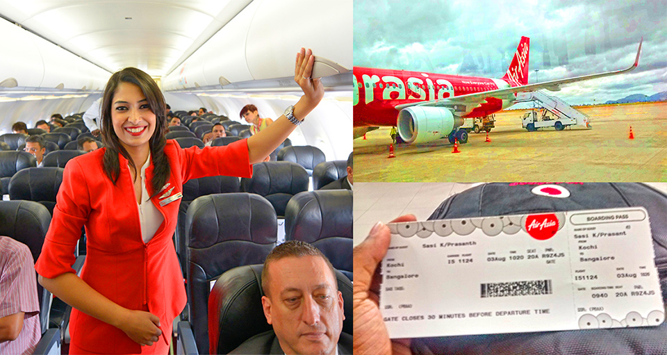 VIDEO - Kochi to Bengaluru Air Asia | First Flight Experience | COK BLR -  Aanavandi Travel Blog